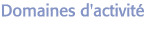 Domaines d'activit&eacute;